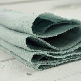 SNEAKERS / pale mint - cotton muslin