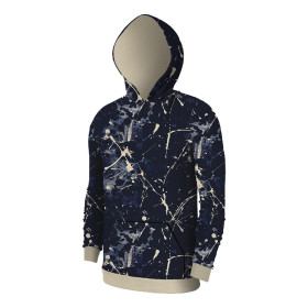 NAVY GRUNGE wz. 6 - brushed knitwear with elastane ITY