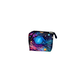 XL bag with in-bag pouch 2 in 1 - NEON GALAXY PAT.11 - sewing set