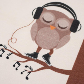 OWLS / beige - Viscose jersey WE210