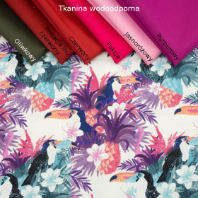 TOUCANS - Waterproof woven fabric