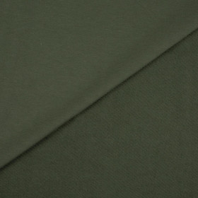 D-50 DARK OLIVE - looped knitwear with elastan 