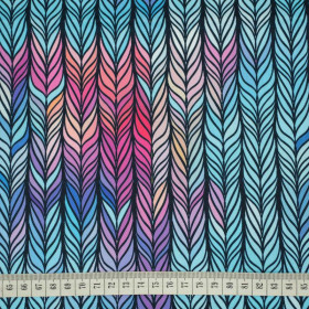 BRAID / rainbow - Waterproof woven fabric