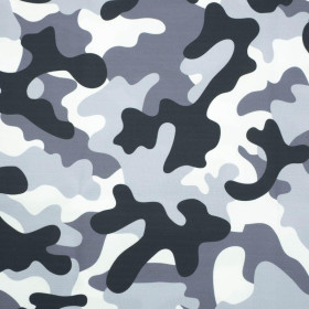 CAMOUFLAGE GREY - Waterproof woven fabric