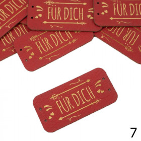 Label „FÜR DICH '' 2,5x5cm - Choice of colors