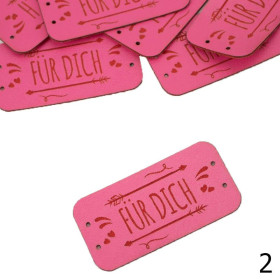 Label „FÜR DICH '' 2,5x5cm - Choice of colors