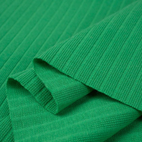 GREEN - Thin ribbed knit