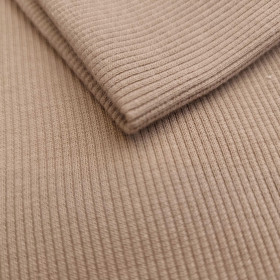 Ribbed knit fabric - CAMEL (D-212) 