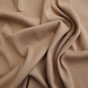 Ribbed knit fabric - CAMEL (D-212) 