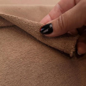 Thick looped knit (P290) - CAMEL ( D-212 ) 