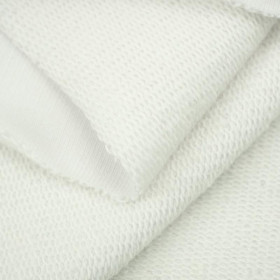 B-00 WHITE - thick looped knit P300