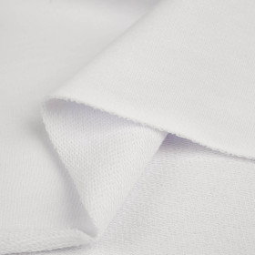 D-01 WHITE - thick looped knit 290g