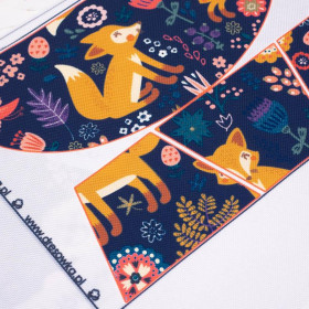 HIP BAG - FOXES IN THE FORREST / Choice of sizes