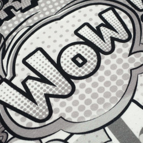 COMICS (black-white) - single jersey with elastane TE210