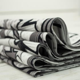 COMICS (black-white) - single jersey with elastane TE210