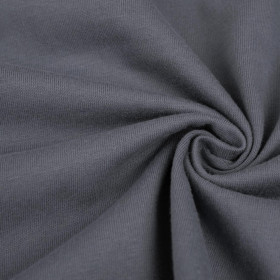 DARK GREY - T-shirt knit fabric 100% cotton T180