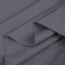 DARK GREY - T-shirt knit fabric 100% cotton T180