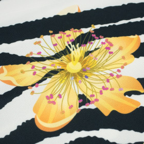 STRIPED VANILLA - Waterproof woven fabric