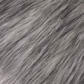 30cm FAUX FUR - melange grey