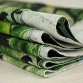 PARROTS pat. 2 / black (JUNGLE) - single jersey 