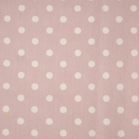 WHITE PEAS / DIRTY PINK - Cotton woven fabric