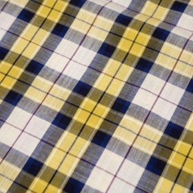 COLORFUL CHECK - Cotton woven fabric