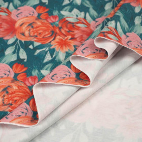 ROSES AND PEONIES pat. 5 - single jersey with elastane