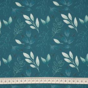LEAVES pat. 9 - single jersey with elastane