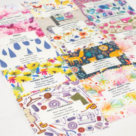 Woven and knitted printed fabrics sampler EN