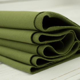 B-04 OLIVE GREEN - looped knitwear with elastan