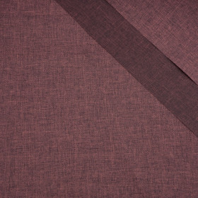 AUBERGINE - Waterproof woven fabric linen imitation