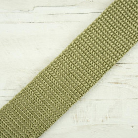 Webbing tape - khaki / Choice of sizes