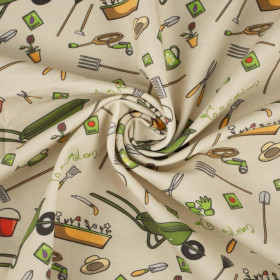 GARDENER PAT. 1 (HOBBIES AND JOBS) - looped knit fabric