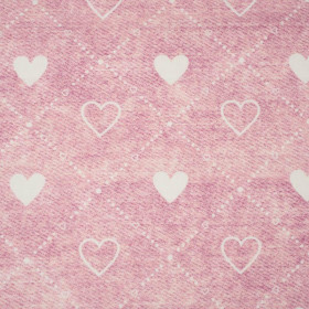 HEARTS AND RHOMBUSES / vinage look jeans (rose quartz)