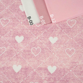 HEARTS AND RHOMBUSES / vinage look jeans (rose quartz)