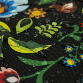 LOWICZ FOLKLORE / black - Waterproof woven fabric
