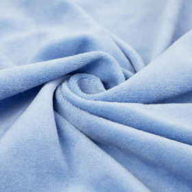 Light blue - cotton velour