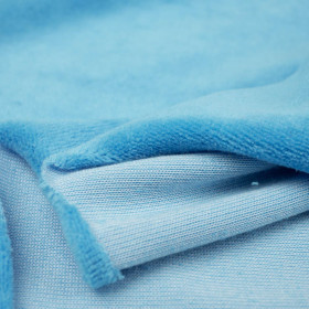 Turquoise - cotton velour