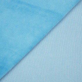 Turquoise - cotton velour