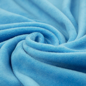 Turquoise - cotton velour