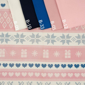 NORWEGIAN MIX  PAT. 1 (NORWEGIAN PATTERNS)  - single jersey with elastane 