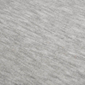 MELANGE LIGHT GRAY 8% - thick brushed sweatshirt D300