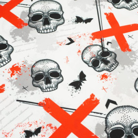 SKULLS AND X’S - Waterproof woven fabric