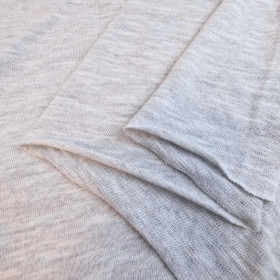 "FLAME" cotton jersey - GRAY MELANGE