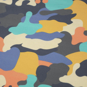 CAMOUFLAGE COLORFUL pat. 2 - looped knit fabric