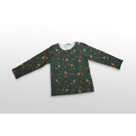 UMBRELLAS AND MUSHROOMS / bottle green (RED PANDA’S AUTUMN)