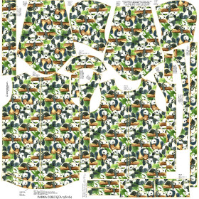 KIDS PARKA (ARIEL) - PANDAS ON BAMBOO - softshell