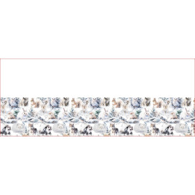 BUTTON SCARF - pastel animals wz.1 - sewing set