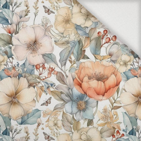 PASTEL FLOWERS WZ.15 - Woven Fabric for tablecloths