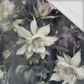 PASTEL FLOWERS WZ.1 - looped knit fabric
